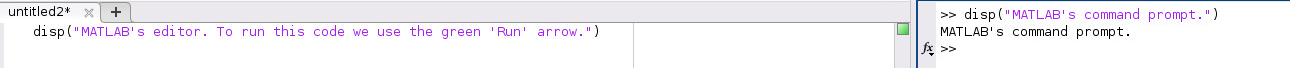 MATLAB REPL vs. Editor